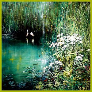 油画风景印花华亿平台图片