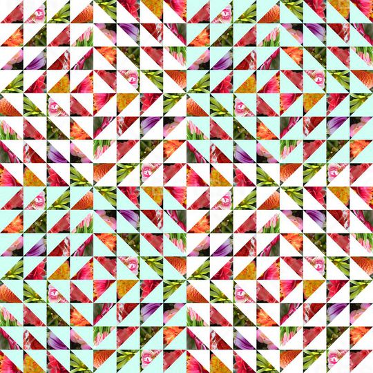 几何图形印花华亿平台图片