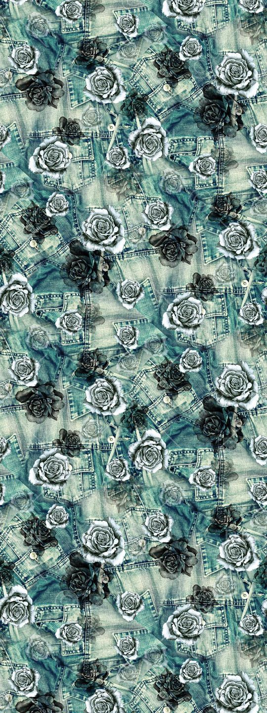 手绘描花印花华亿平台图片