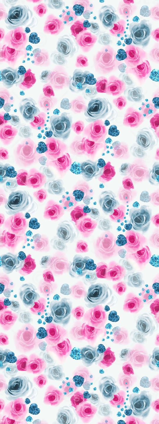 手绘水彩花卉印花华亿平台图片