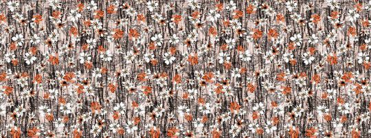 手绘水彩花卉印花华亿平台图片