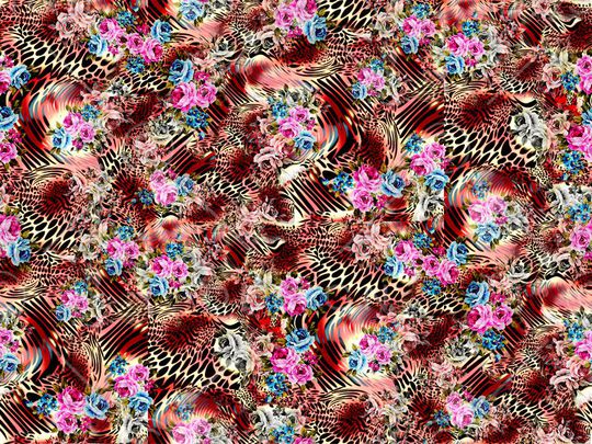 豹纹印花华亿平台图片