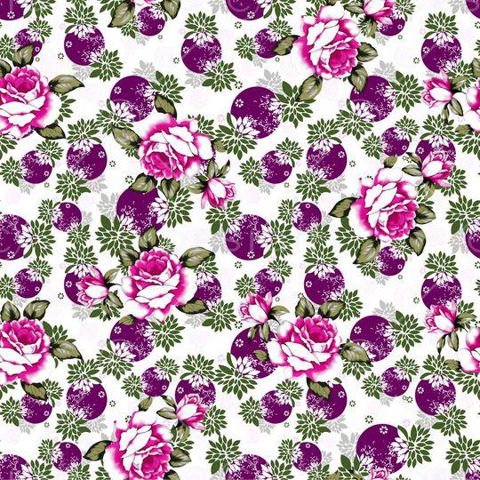 水彩花卉印花华亿平台图片