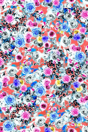 摄影写实花卉印花华亿平台图片