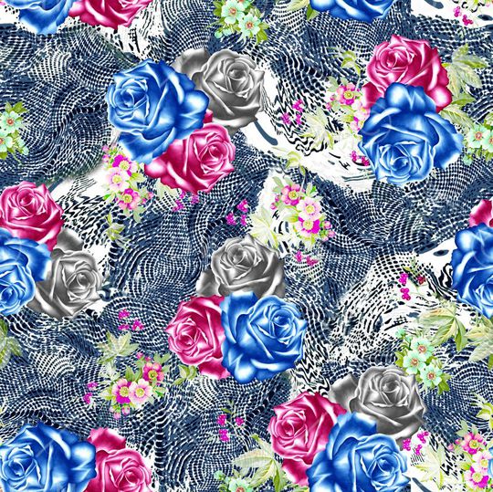 几何线条印花华亿平台图片