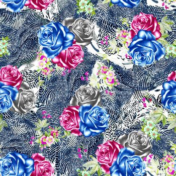 几何线条印花华亿平台图片