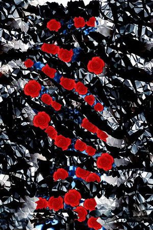 几何图形印花华亿平台图片