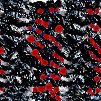 几何图形印花华亿平台图片