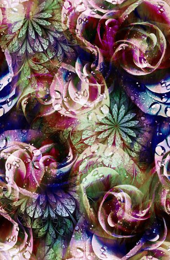 306801-抽象梦幻玫瑰炫彩