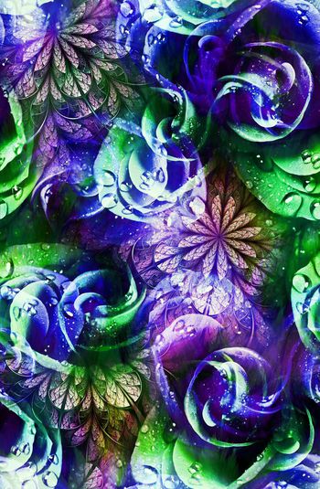 306802-抽象梦幻玫瑰炫彩