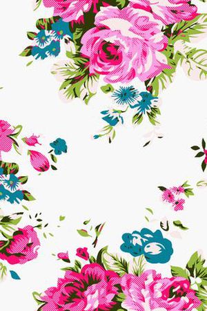 水彩花卉印花华亿平台图片