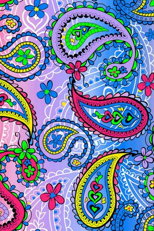 佩斯利涡旋纹印花华亿平台图片