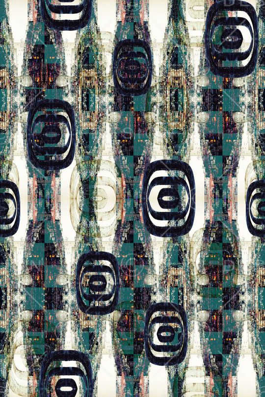 几何图形印花华亿平台图片