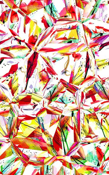 306855-水彩红唇眼睛花卉万花筒1