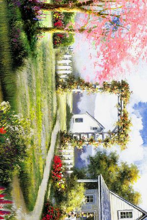 油画风景印花华亿平台图片