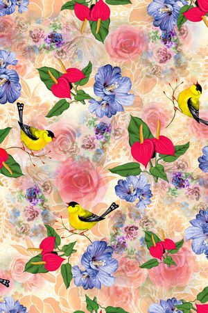 油画花卉印花华亿平台图片