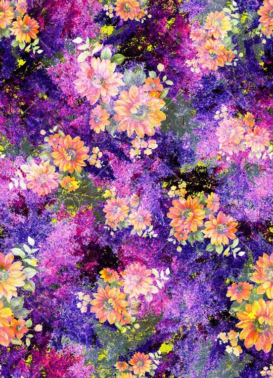 潘神花卉类印花华亿平台图片