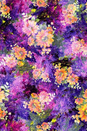 潘神花卉类印花华亿平台图片