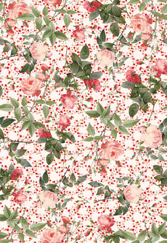 水彩花卉印花华亿平台图片