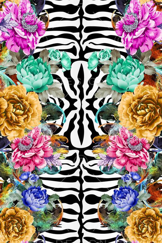 雨花花卉印花华亿平台图片