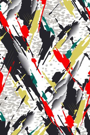 几何色块印花华亿平台图片