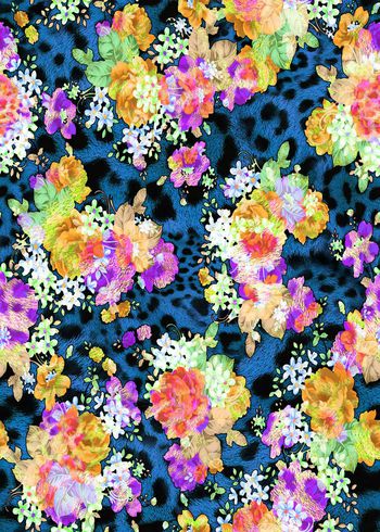 307455-多彩亮色花卉花朵动物纹豹纹组合