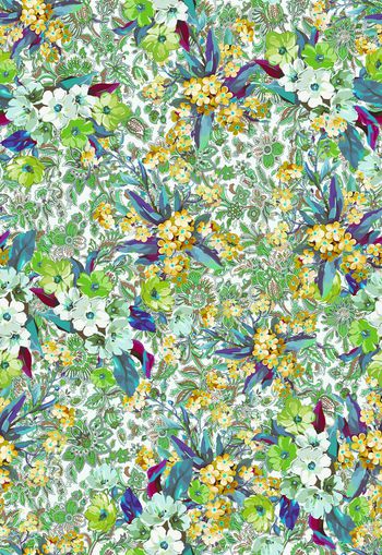 307475-花卉腰果花佩斯利欧式花组合满布印花