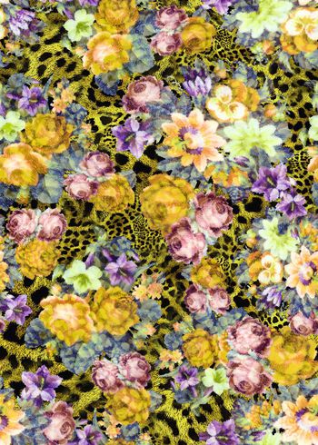 307479-花卉花朵动物纹豹纹组合