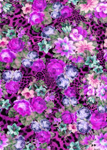 307481-花卉花朵动物纹豹纹组合