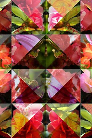 几何菱格印花华亿平台图片