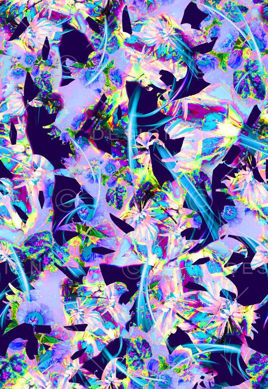 几何色块印花华亿平台图片