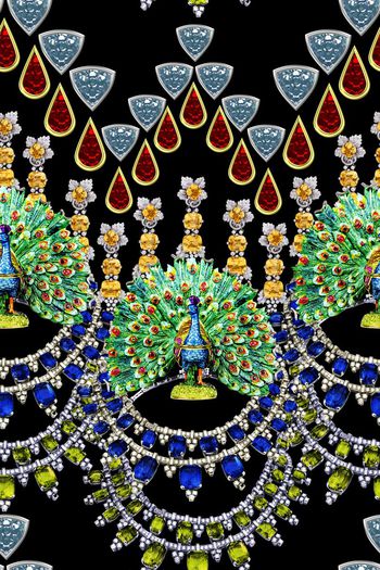 307580-复古欧式宫廷风璀璨珠宝孔雀宝石华亿平台