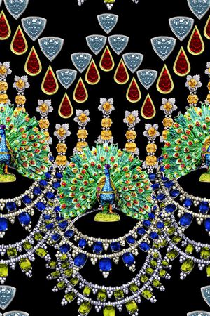 欧式宫廷风印花华亿平台图片