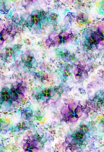 307644-富贵绚丽变幻抽象炫光几何花卉组合印