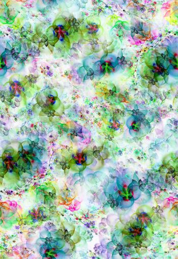 307645-富贵绚丽变幻抽象炫光几何花卉组合印