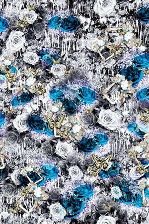 花卉印花华亿平台图片