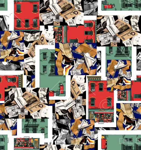 海报拼贴印花华亿平台图片