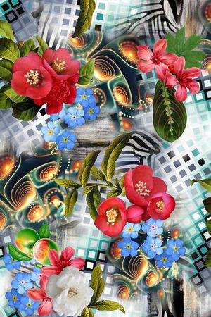 油画花卉印花华亿平台图片