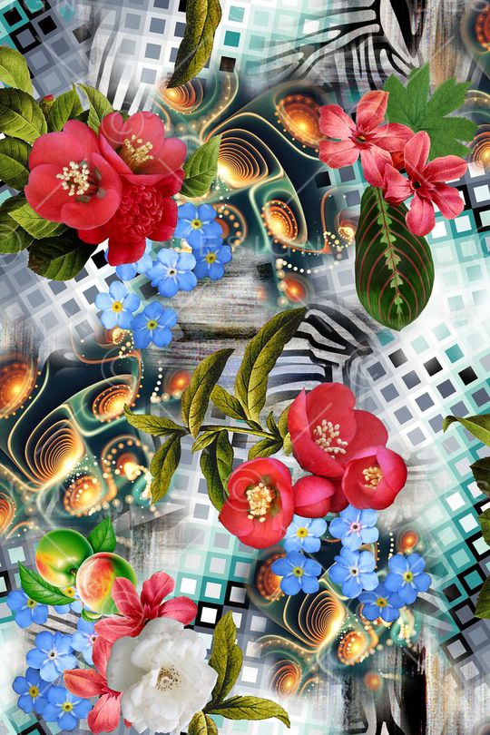 油画花卉印花华亿平台图片