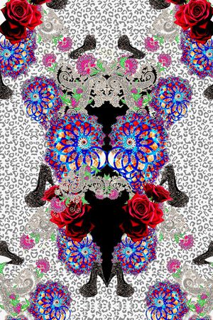 佩斯利涡旋纹印花华亿平台图片