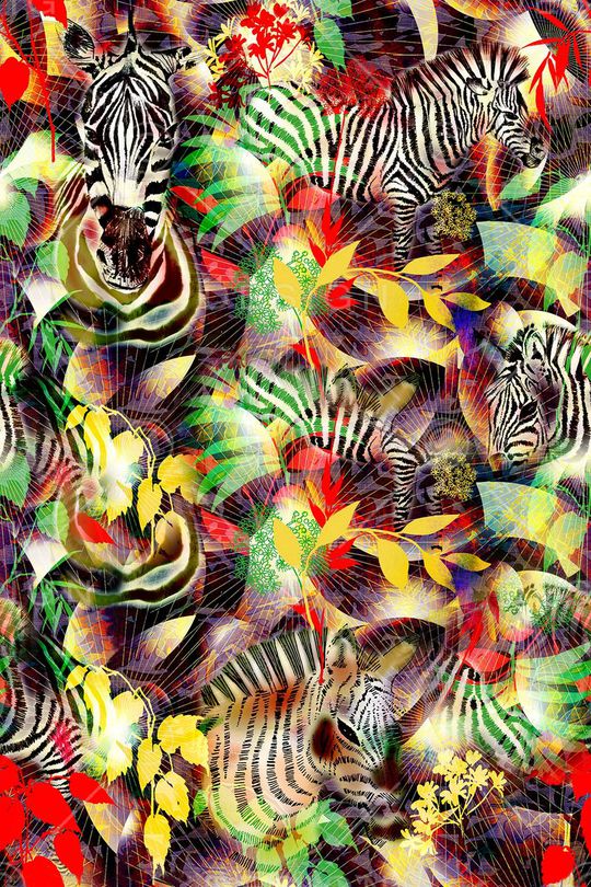 抽象印花华亿平台图片