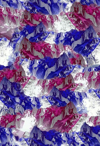 308270-雪山冰山纹理颜色条子印花