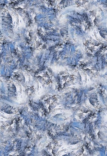 308286-冰雪雪山满布抽象肌理雪景印花
