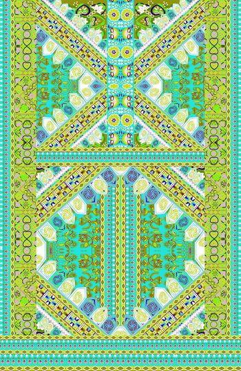 308306-中国民族风几何对称定位印花