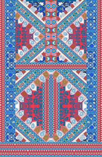 308307-中国民族风几何对称定位印花