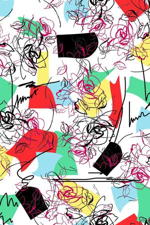 抽象印花华亿平台图片