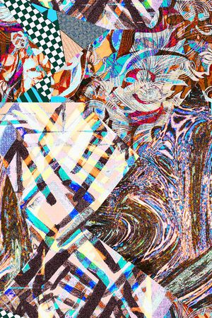 抽象印花华亿平台图片