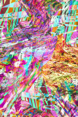 抽象印花华亿平台图片