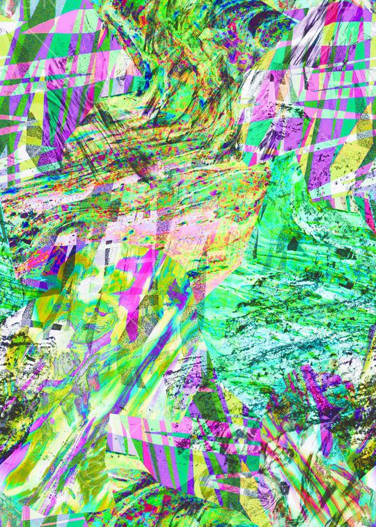 抽象印花华亿平台图片