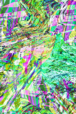 抽象印花华亿平台图片